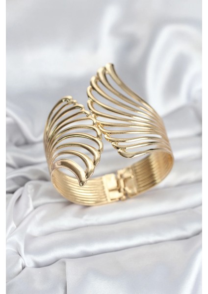 Pirinç Gold Renk Vintage Kadın Bileklik - TJ-BB8066