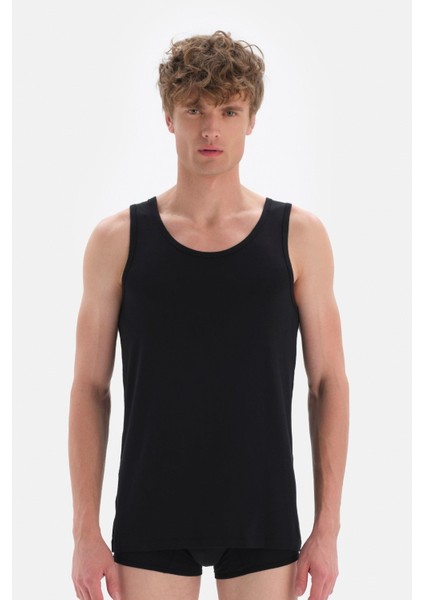 Beyaz Micro Modal Erkek Atlet D4000