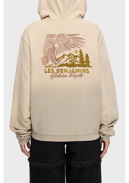 Logolu Sırt Detaylı Pamuklu Regular Fit Kapüşonlu Sweat Bayan Sweat LB25FWTURFUZH modelleri