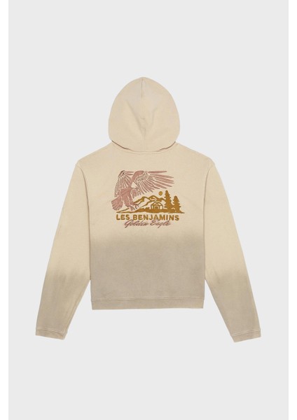 Logolu Sırt Detaylı Pamuklu Regular Fit Kapüşonlu Sweat Bayan Sweat LB25FWTURFUZH