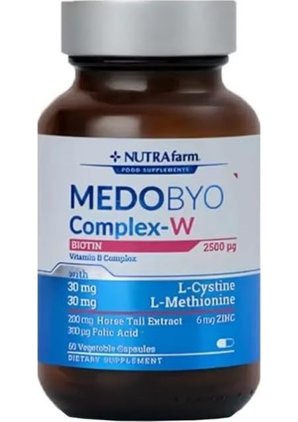 Nutrafarm Medobyo Complex-W - Kadınlar Için Takviye Edici Gıda 60 Kapsül