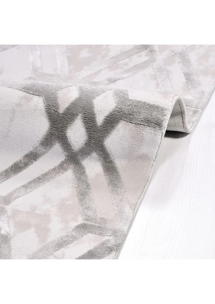 Merida Modern Gri Viskon ve Akrilik Pamuk Tabanlı Makine Halısı indirimleri