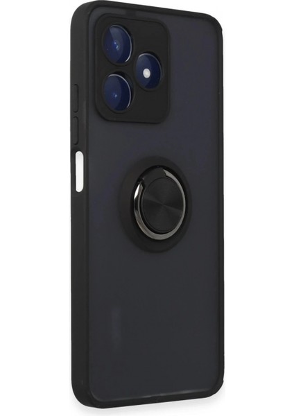 Realme C53 Kılıf Montreal Yüzüklü Silikon Kapak - Siyah fiyatları