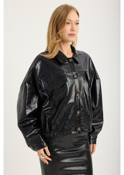 Sderi Çatlak Desenli 2 Cepli Ceket modelleri