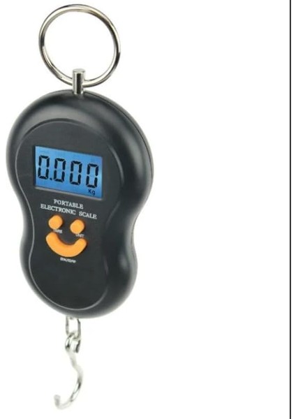 Elektronik Bagaj/bavul Tartısı - ve Taşınabilir Ağırlık Ölçümü Için LCD Ekran ve 4 Ağırlık Birimi - 50 kg Kapasite, Taşınabilir Tasarım (Pil Dahil) Terazi
