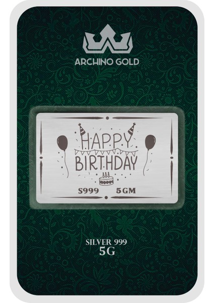 Mutluluğu ve Sevinci Taşıyan Iyi Ki Doğdun Temalı Hediyeye Özel 5 Gram 999 Ayar Gümüş KÜLÇESI-728