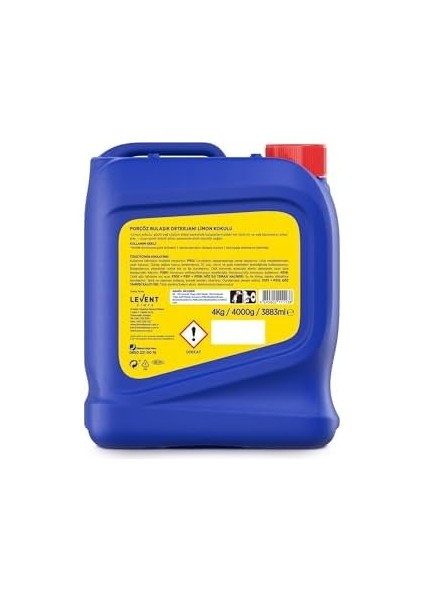 Porçöz Bulaşık Elde Yıkama Deterjanı Limon Kokulu 4kg