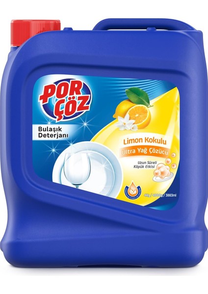 Porçöz Bulaşık Elde Yıkama Deterjanı Limon Kokulu 4kg fiyatları