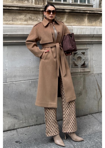 Gömlek Yaka Punto Dikiş Detaylı Premium Kaban K. KAMEL 3125