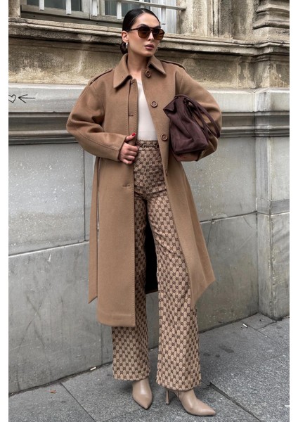 Gömlek Yaka Punto Dikiş Detaylı Premium Kaban K. KAMEL 3125