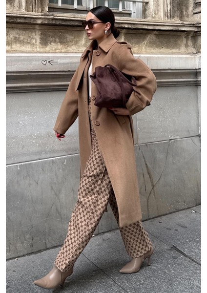 Gömlek Yaka Punto Dikiş Detaylı Premium Kaban K. KAMEL 3125