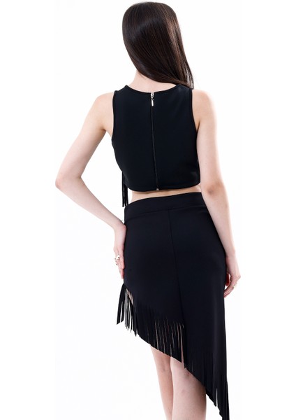 Arkası Fermuarlı Önü Püsküllü Scuba Bustiyer | BST35811 indirimleri