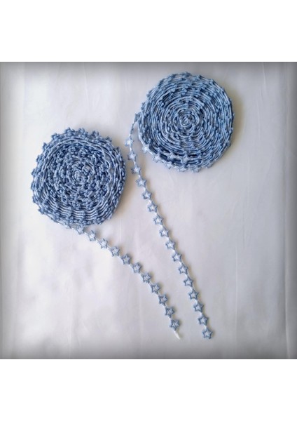 Nakış Kurdele Seti - Tekstil Sanat Hobisi (Mavi)