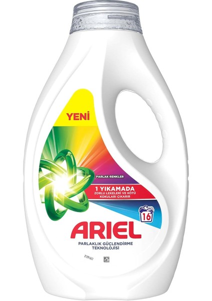 Ariel Sıvı Çamaşır Deterjanı Parlak Renkler 16 Yıkama modelleri