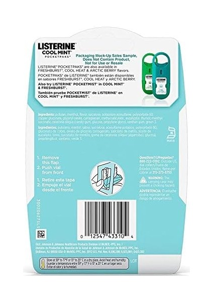 Listerine Cool Mint Nefes Tazeleyici Strip 24LÜ Paket fiyatları