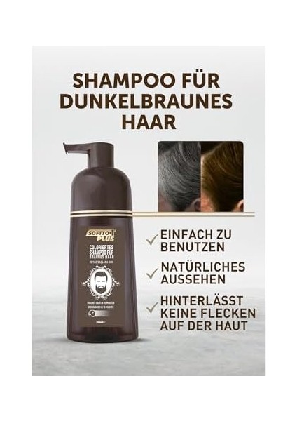 Softto Plus Brown Haır Shampoo 350 ml