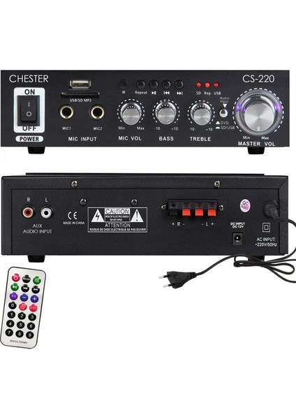 Anfi 220V Bluetooth USB Tf