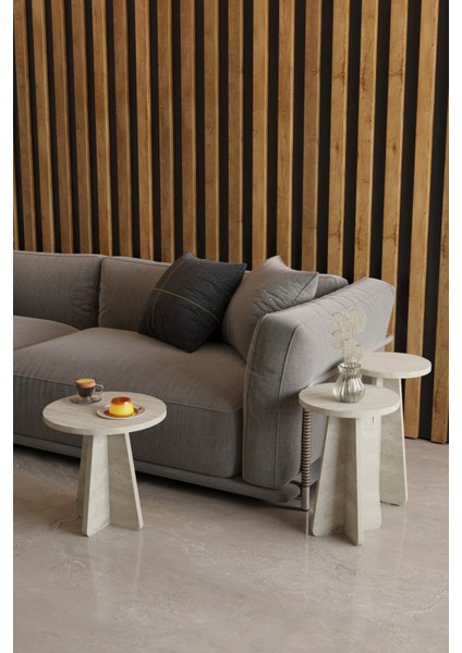 Mantar Sehpa 3lü Zigon Sehpa Mantar Zigon Salon Sehpa Seti Iskandinav Stil fiyatları