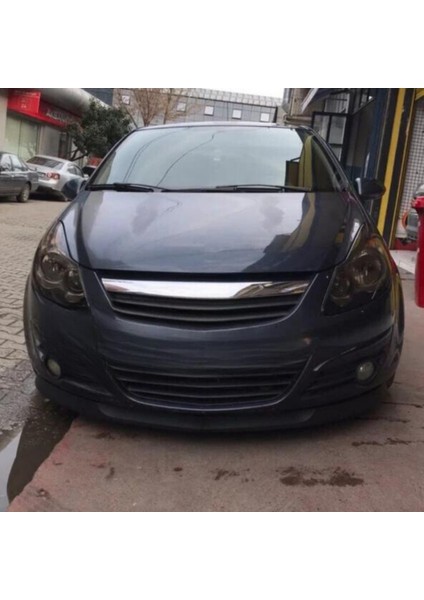 Opel Corsa D 2006-2014 Uyumlu Evrensel 2 Parça Astra H Model Ön Ek Tampon Dili Lip Esnek Karlık