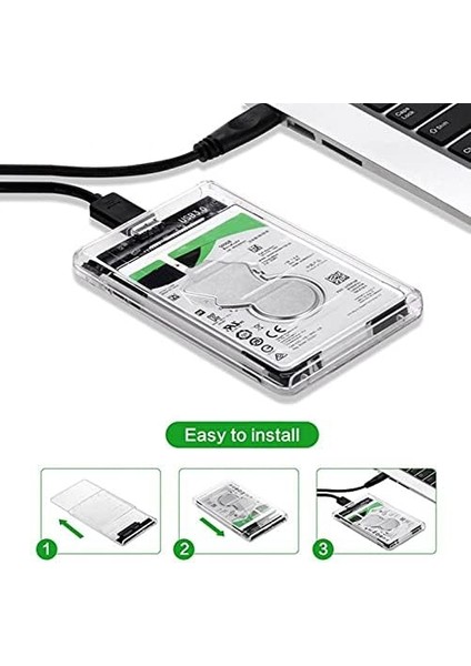 2.5 Inç USB 3.0 Harici SSD Harddisk Şeffaf Taşınabilir HDD Kutusu 4266 fiyatları