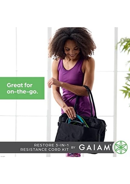 Gaiam Restore 3'ü 1 Arada Direnç Bandı Seti, Konforlu Saplı Köpük Saplı Egzersiz Ipi ve Yoğun Antrenman Için Kolay Ayarlanabilir Klipsler. modelleri