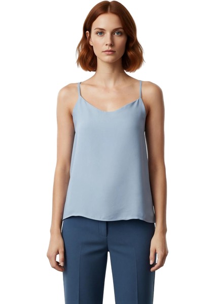 Kadın V Yaka Kolsuz Dokuma Bluz Günlük Şıklık Için Ideal Parça Kaliteli Şık Rahat Modern Zarif fiyatları