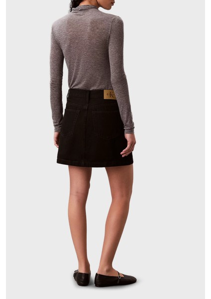 Pamuklu Regular Fit Mini Kot Etek LV047D777GTWM Bayan Etek LV047D777G Twm modelleri