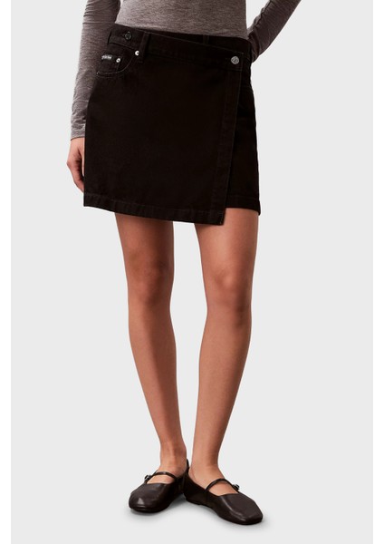 Pamuklu Regular Fit Mini Kot Etek LV047D777GTWM Bayan Etek LV047D777G Twm fırsatları