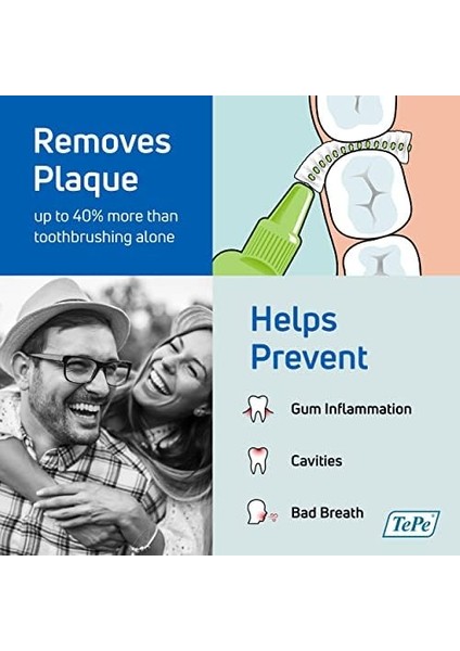 Tepe x Soft Ekstra Yumuıak Arayüz Fırçası, (8&apos;li, Mor, 1.1mm) modelleri