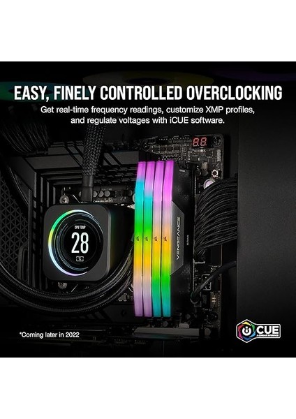 Vengeance Rgb Ddr5 Ram 32GB (2X16GB) 6000MHZ CL30 Amd Expo Icue Uyumlu Bilgisayar Belleği - Gri (CMH32GX5M2B6000Z30K) fırsatları