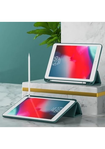 iPad Pro 12.9 ile Uyumlu (2018) 3.nesil Kılıf Kalem Koyma Bölmeli Uyku Modlu Deri,silikon Attravtive Smart Cover fiyatları