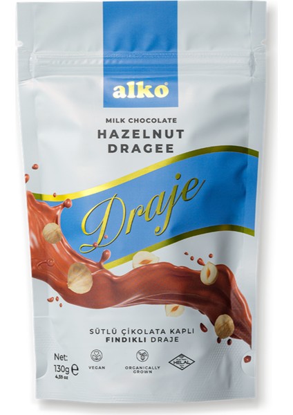 Sütlü Çikolatalı Fındık Draje 130 gr