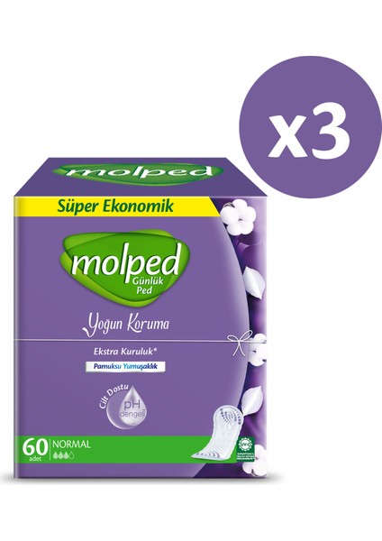 Yoğun Koruma Günlük Ped 180 Adet