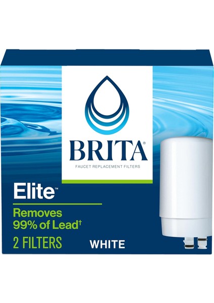 Lavabo Suyu Filtreleme Sistemi Için Musluk Suyu Filtresi, Bpa Içermez, Kurşunu Azaltır, Dört Ay Veya 100 Galon Dayanır, 2 Filtre Içerir, Beyaz