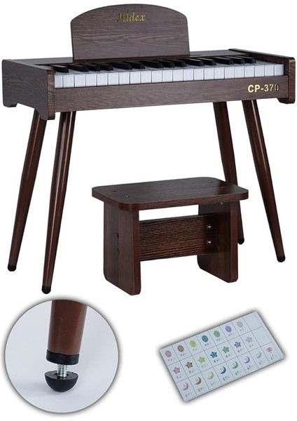 CP-370C Ahşap Çocuk Piyanosu Pilli 37 Tuşlu Gerçek Piyano Tuşları
