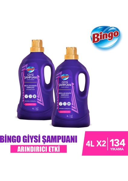 Giysi Şampuanı Arındırıcı Etki 4L 2'li