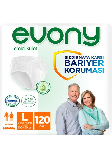 Emici Külot Unısex Large 30X4'Lü (120 Adet)
