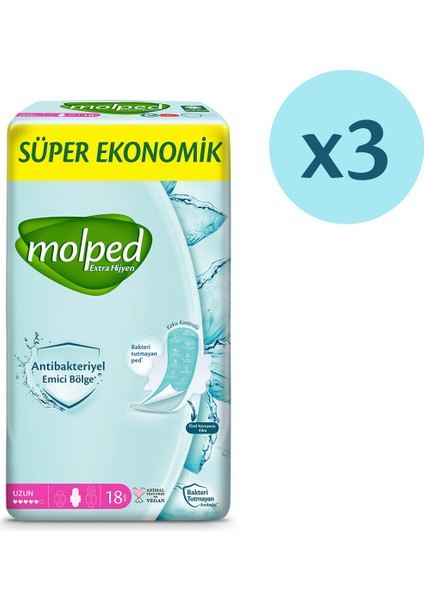 Extra Hijyen Uzun Süper Avantaj Paketi 54 Adet