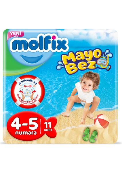 Mayo Bebek Bezi 4-5 Beden 11 Adet 9-15 kg