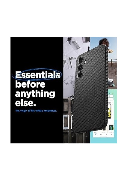 Galaxy A55 Kılıf Liquid Air Matte Black - ACS07526 fiyatları