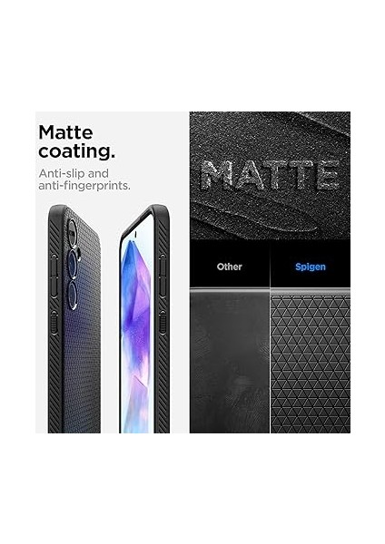 Galaxy A55 Kılıf Liquid Air Matte Black - ACS07526 indirimleri