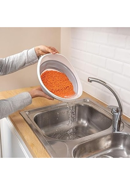 Katlanabilir Pratik Pirinç, Mercimek Süzgeci | Yer Kaplamayan Katlanır Süzgeç – Geniş ve Kullanışlı Tasarım (30X25X15,5 Cm) fiyatları