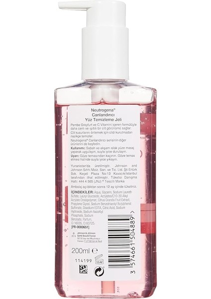 Yüz Temizleme Jeli 200 ml fiyatları