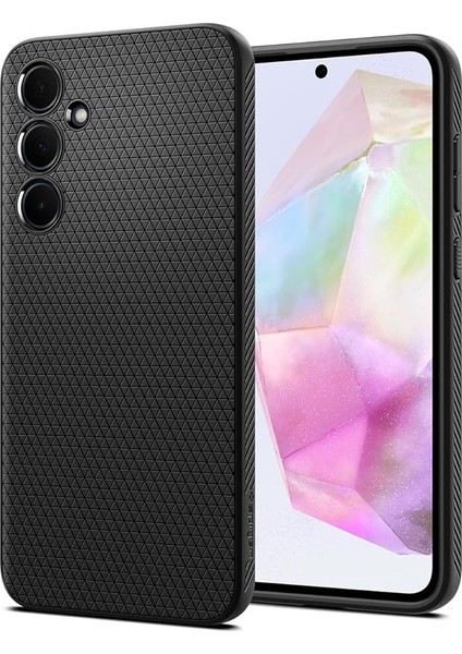 Galaxy A35 ile Uyumlu Kılıf Liquid Air Matte Black - ACS07519