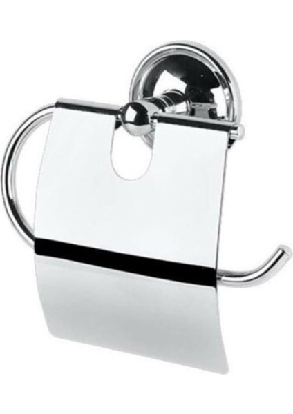 Wc Geniş Kapaklı Metal Vidalı Banyo Tuvalet Kağıtlığı Askısı