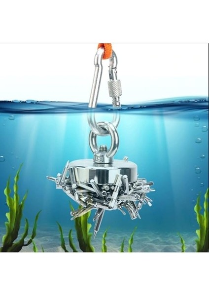 Magnet Magnet Fishing Halatlı Neodyum Pot Mıknatıs Seti, 48MM Çapında Kancalı Mıknatıs Balıkçılığı fırsatları