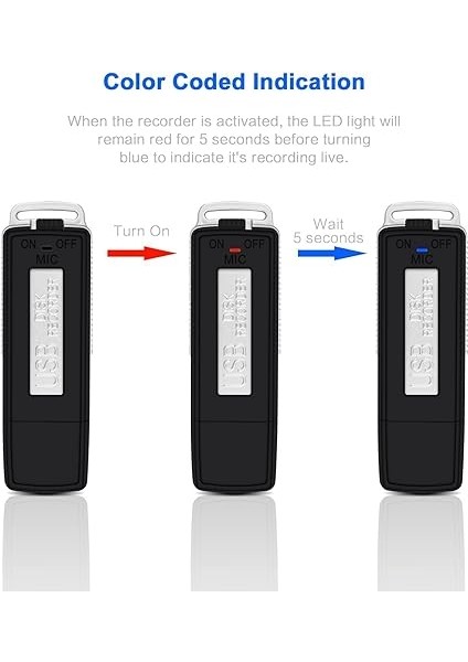 Dijital Ses 8 GB Profesyonel Şarj Edilebilir USB Etkinleştirmek Için Sprachaufzeichnungsgeraet Flash Drive Kullanışlı Diktator Recorder Mini Taşınabilir Kayıt Kalem Alet fırsatları