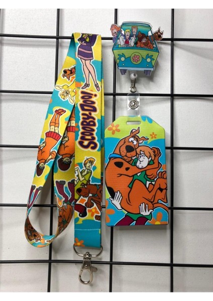Scooby-Doo Boyun Askısı Yoyo ve Kartlık Set