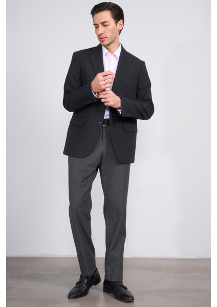 4648 Erkek Kırlangıç Yaka 6 Drop Siyah Tek Ceket fiyatları