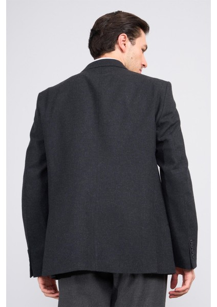 4648 Erkek Kırlangıç Yaka 6 Drop Siyah Tek Ceket fırsatları